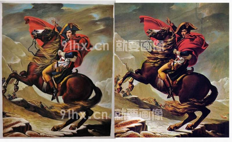 中国皇帝的肖像油画可以和拿破仑骑马图有的一拼