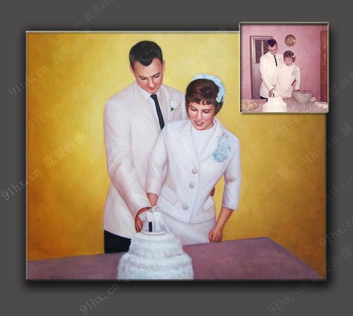 给老婆定制一幅肖像油画作为结婚纪念日的礼物