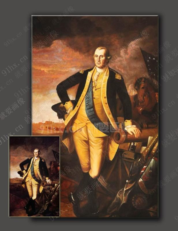  华盛顿肖像画,  乔治·华盛顿在普林斯顿战役