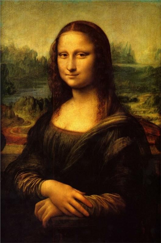 蒙娜丽莎  1503年-1506年 莱奥娜多·达·芬奇 意大利 77cm×53cm
