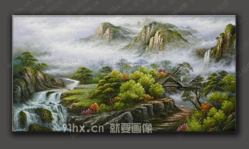 哪里可以定制客厅风景油画？