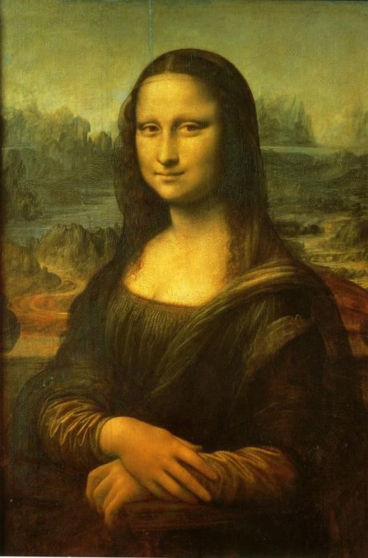 油画肖像蒙娜丽莎油画作品欣赏