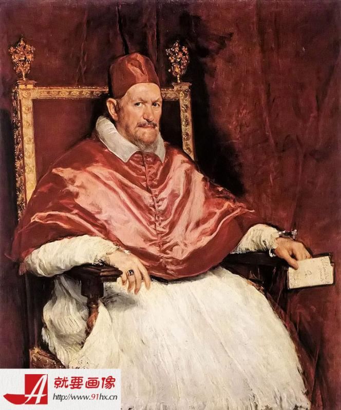 教皇英诺森十世像-委拉斯贵支