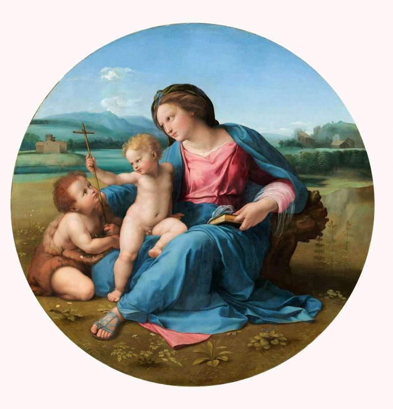 意大利画家拉斐尔·桑蒂宗教油画人物作品赏析