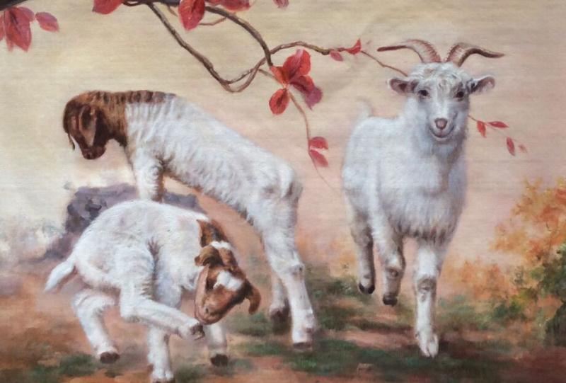 客厅挂画风水——三羊开泰风水画