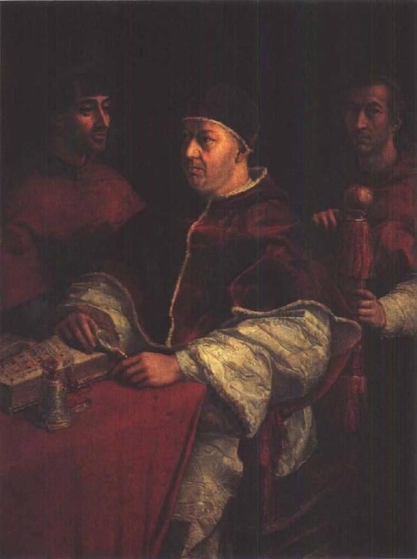 教皇莱奥十世和两位红衣主教