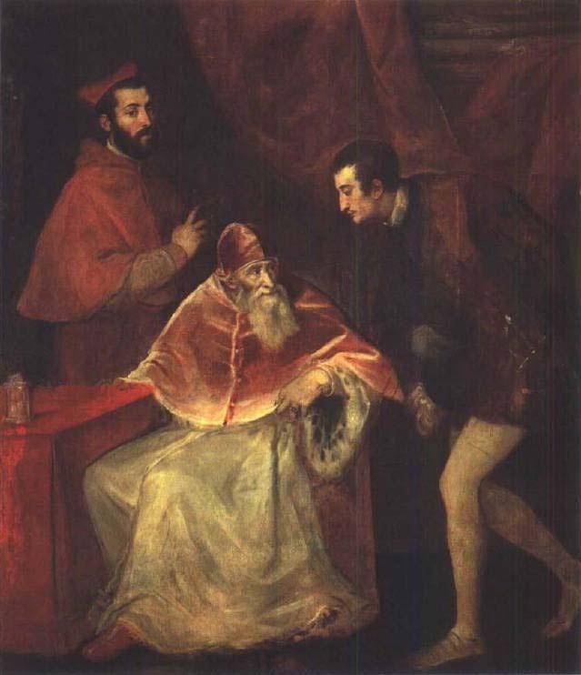 教皇保罗三世和亚历山大与奥塔维奥·法尔内塞兄弟