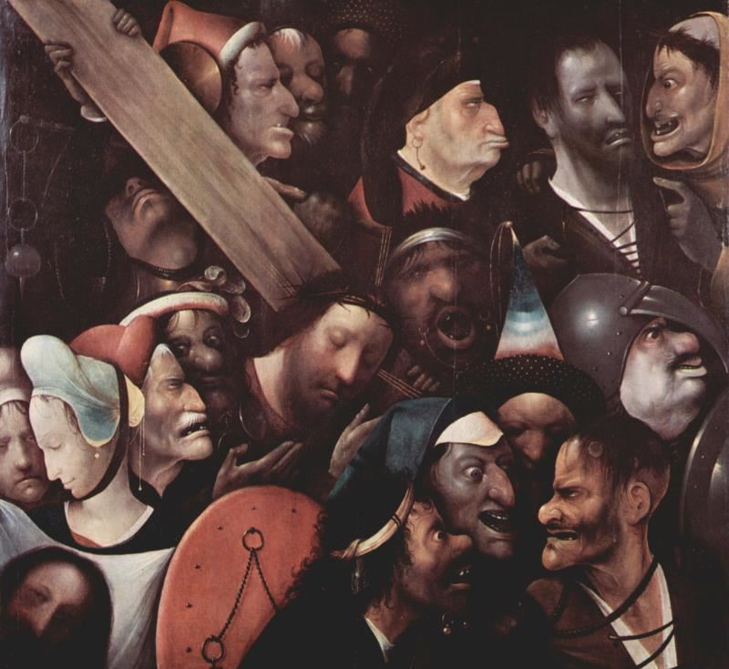 背负十字架的基督 尼德兰 博斯 板上油画 纵76.5×横83.5厘米 根特美术馆藏