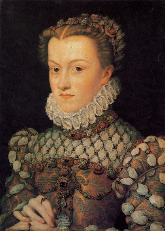 伊丽莎白像 法国 克鲁埃 板上油画 纵36×横26厘米 巴黎卢浮宫藏