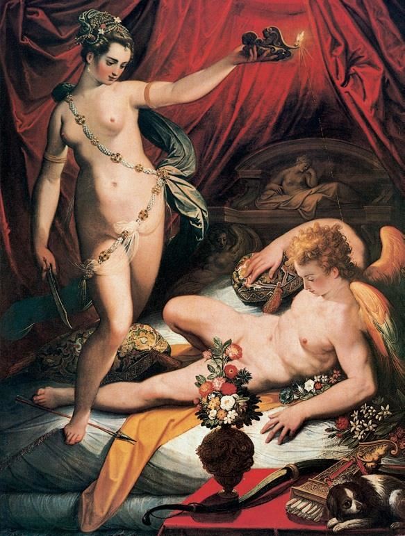 爱神与普赛克 意大利 朱基 布上油画 纵173×横130厘米 罗马博尔盖塞美术馆藏