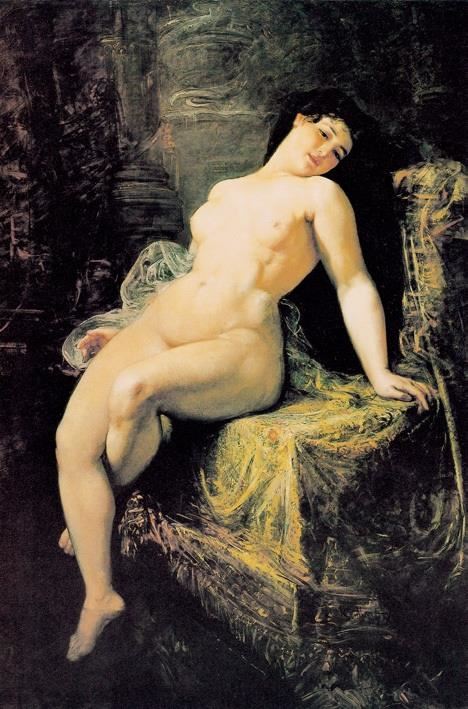 裸女油画 油画作品欣赏-裸女- 油画作品欣赏- 就要画像网