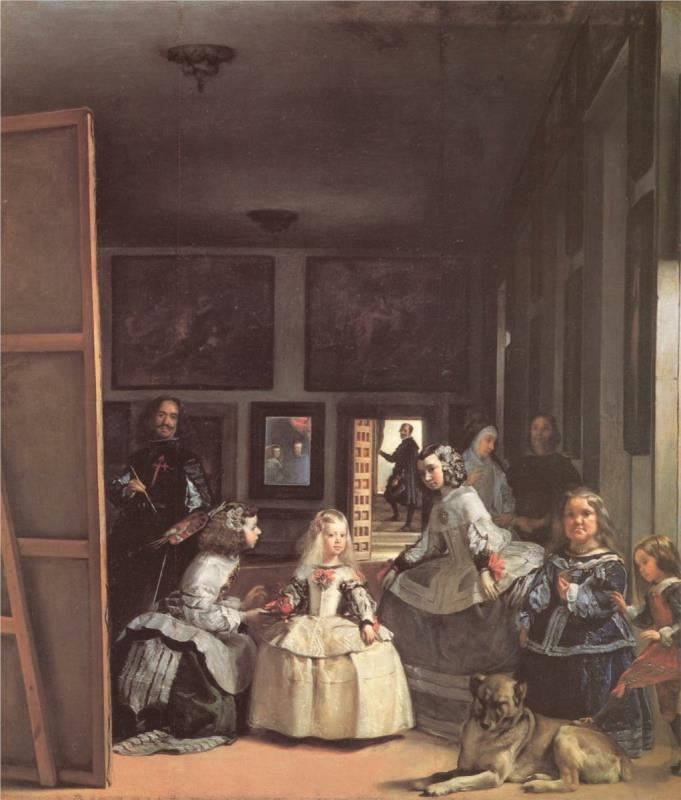 宫女们 西班牙 委拉斯开兹 布上油画 纵318×横276厘米 马德里普拉多博物馆藏