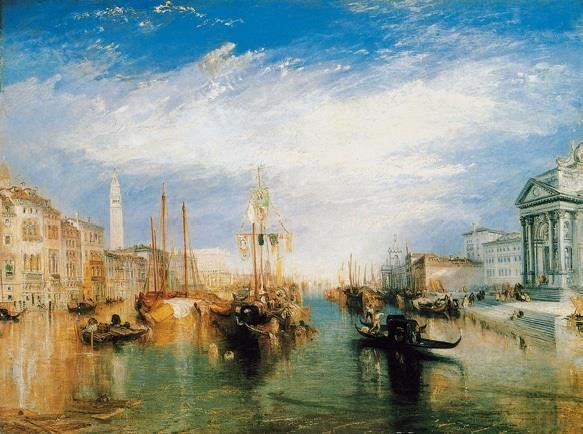 威尼斯大运河 英国 透纳 布上油画纵91.4×横122.2厘米 纽约大都会博物馆藏