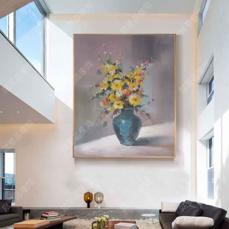 会议室装饰花卉油画