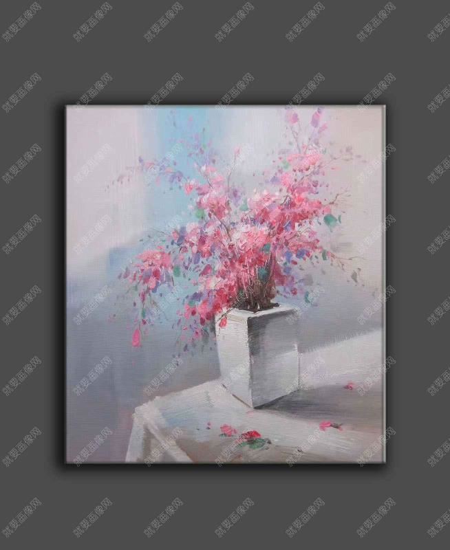 鲜花手绘油画