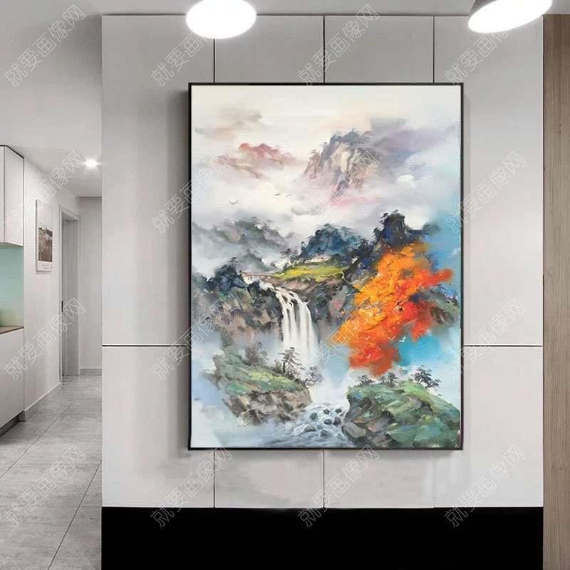 世外桃源油画风景