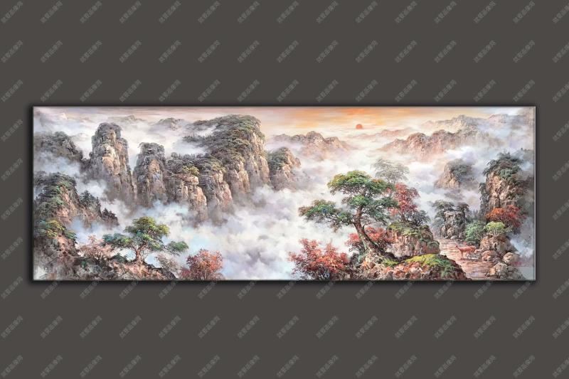 油画乡村风景