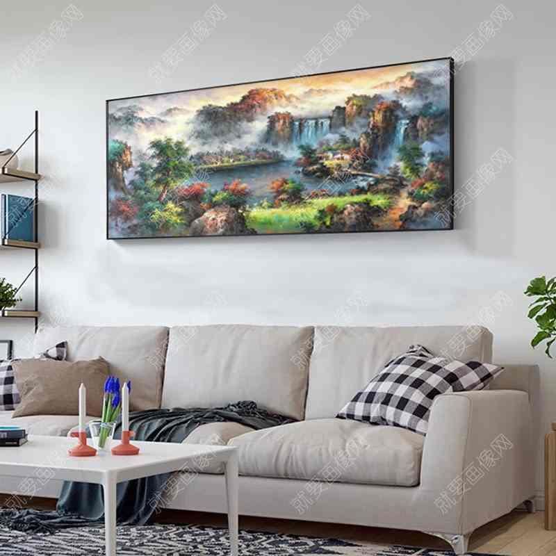 客厅装饰风水油画