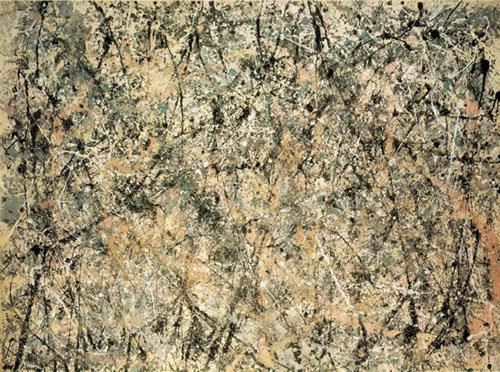 薰衣草之雾：第一号  波洛克 美国 1950 年 221 × 300cm 布面油画 藏于华盛顿国家美术画廊