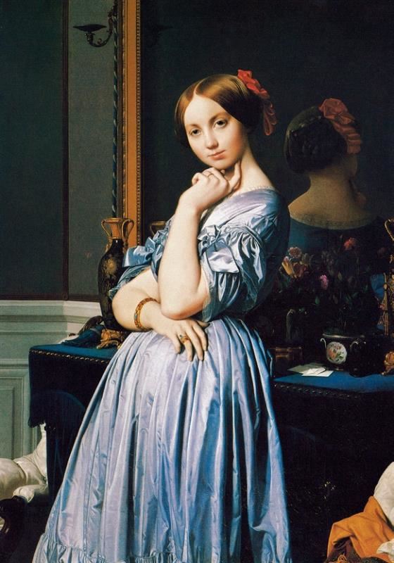 油画作品欣赏-霍松维勒女伯爵