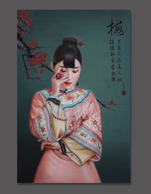 林喜展油画-人物画像肖像油画 (3)