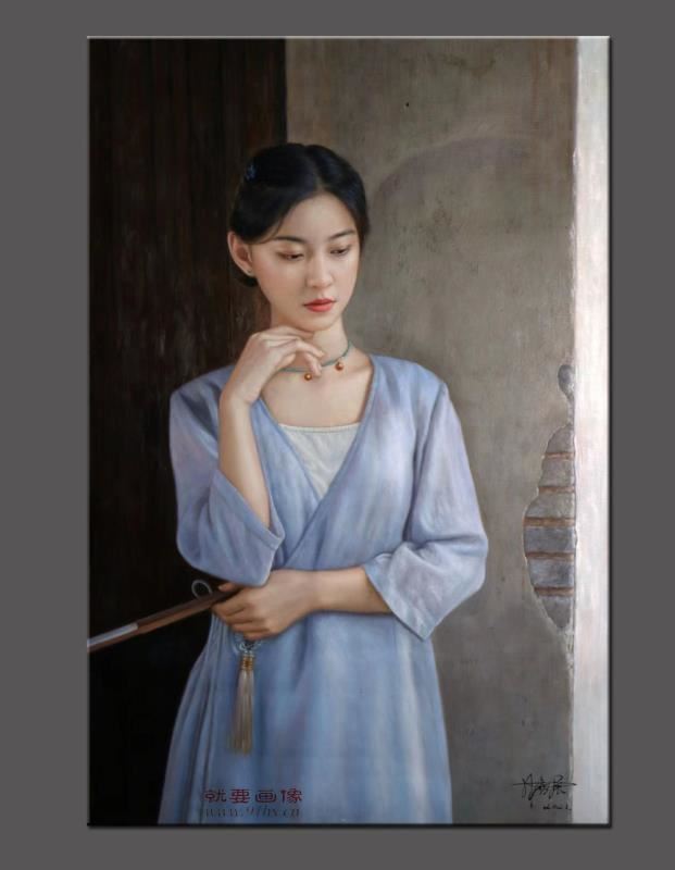 林喜展油画-人物画像肖像油画 (10)